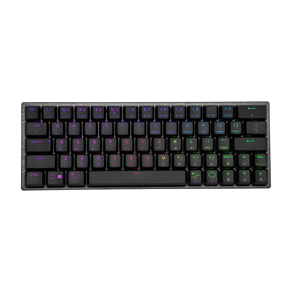 Cooler Master SK622 Wireless/Bluetooth 60% RGB Mechanical Keyboard With Low Profile Clicky Blue Switch – Black