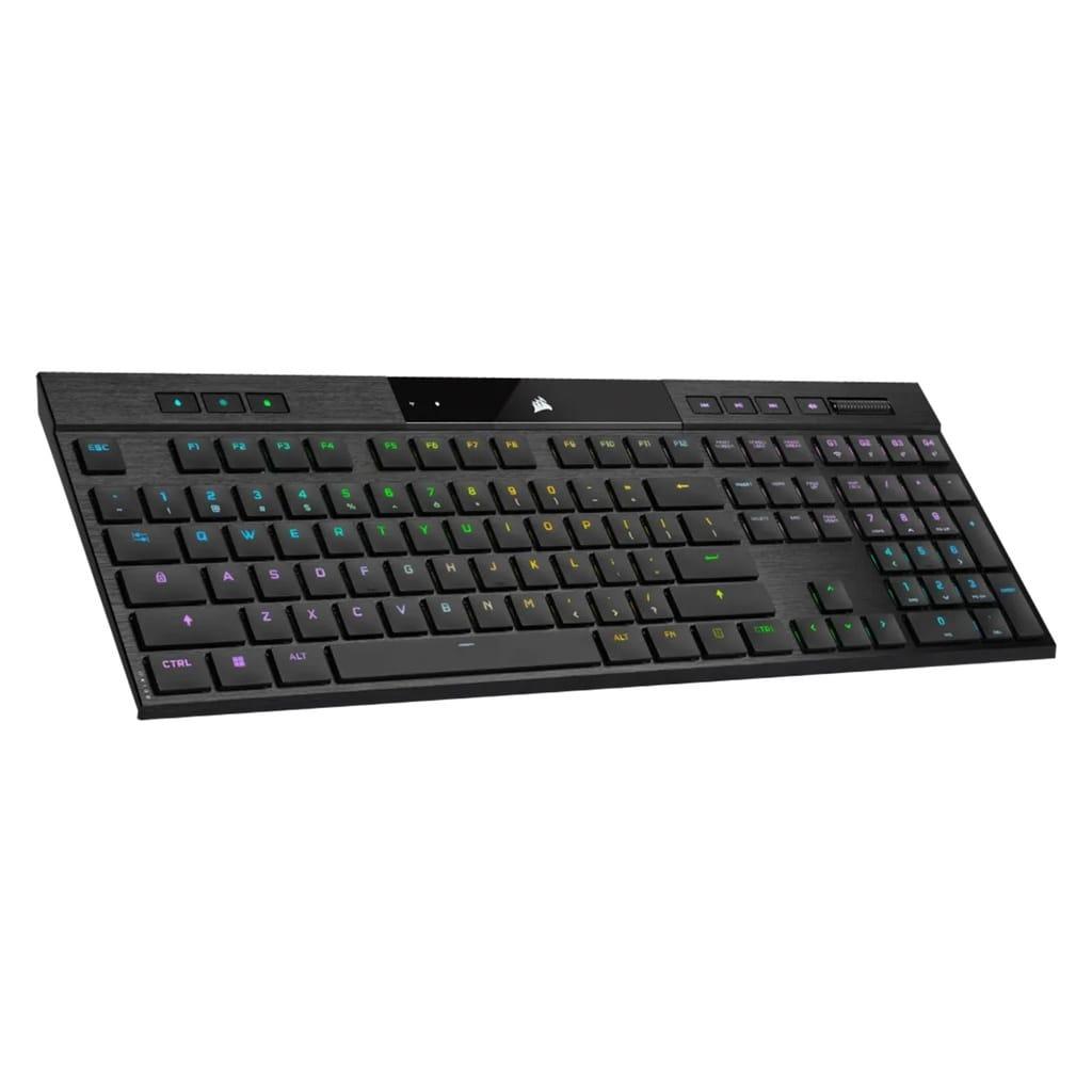 Corsair K100 Air Wireless RGB Mechanical Gaming Keyboard Cherry MX Key Switch Ultra Low Profile Tactile & Fast – Black