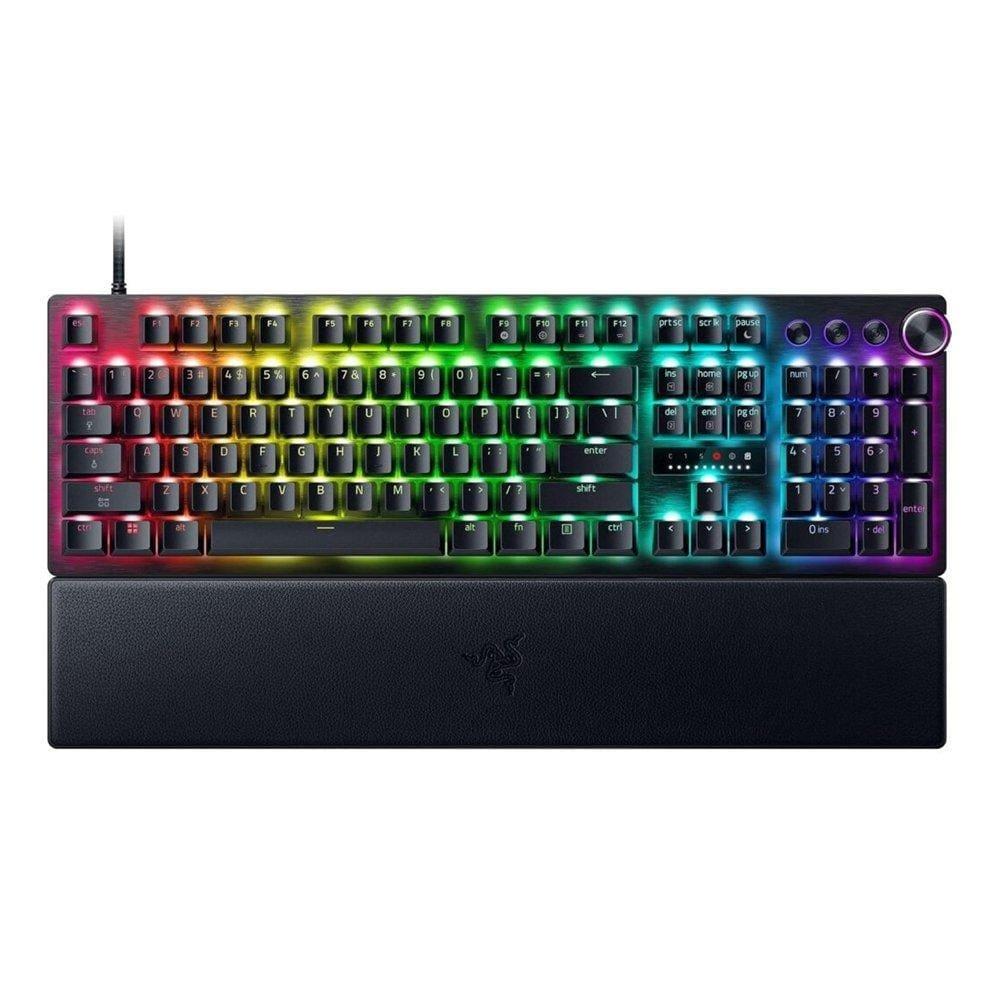 Razer Huntsman V3 Pro Full Size 8KHz Esports Gaming Keyboard: Analog Optical Switches Gen 2-8000 Hz Polling Snap Tap – Rapid Trigger – Adjustable Actuation – Media Controls – PBT Keycaps – Black | RZ03-05530100-R3M1