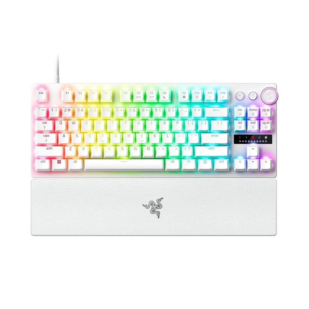 Razer HuntsMan V3 Pro Tenkeyless Analog Optical Esports Keyboard Analog Optical Switches Gen 2 – White