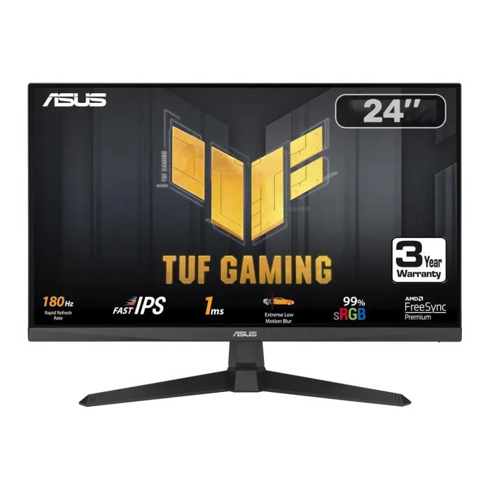 ASUS TUF Gaming VG246H1A 24″ Gaming Monitor Full HD (1920 x 1080), IPS, 100Hz, 0.5ms MPRT, Extreme Low Motion Blur™, FreeSync™, Displaywidget lite Black