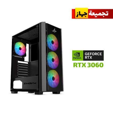 Gaming PC i5-12400F Processor, H610 Motherboard, 16GB DDR4 RAM, 1TB NVMe SSD, RTX 3060 12GB VGA, 650 WATT PSU, Sharx Striker Mid Tower Gaming Case, 4x Pre-Installed RGB Fans, USB WiFi Adapter, Windows 11 Pro License