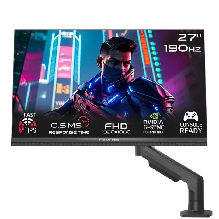 GAMEON GOM27FHD190IPSX Midnight Pro X Series 27″ FHD, 190 Hz, MPRT 0.5 ms, Fast IPS Gaming Monitor (Support PS5) with Stand – Black