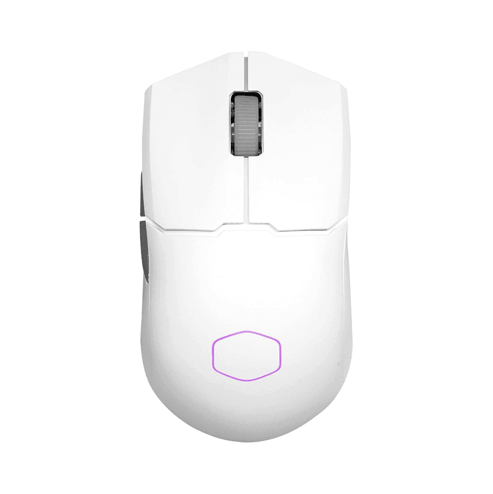 Cooler Master MM712 Hybrid RGB 19,000 DPI Wireless, 2.4GHz, Bluetooth, Wired Gaming Mouse – White
