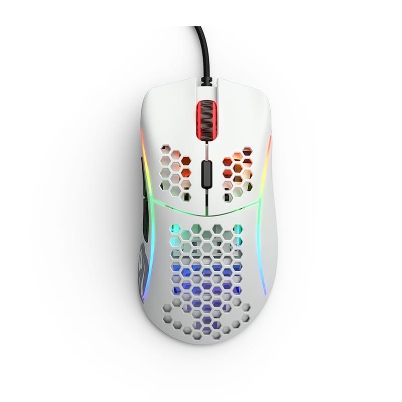Glorious Model D Minus 12,000 DPI Wired Gaming Mouse (61g) – Matte White