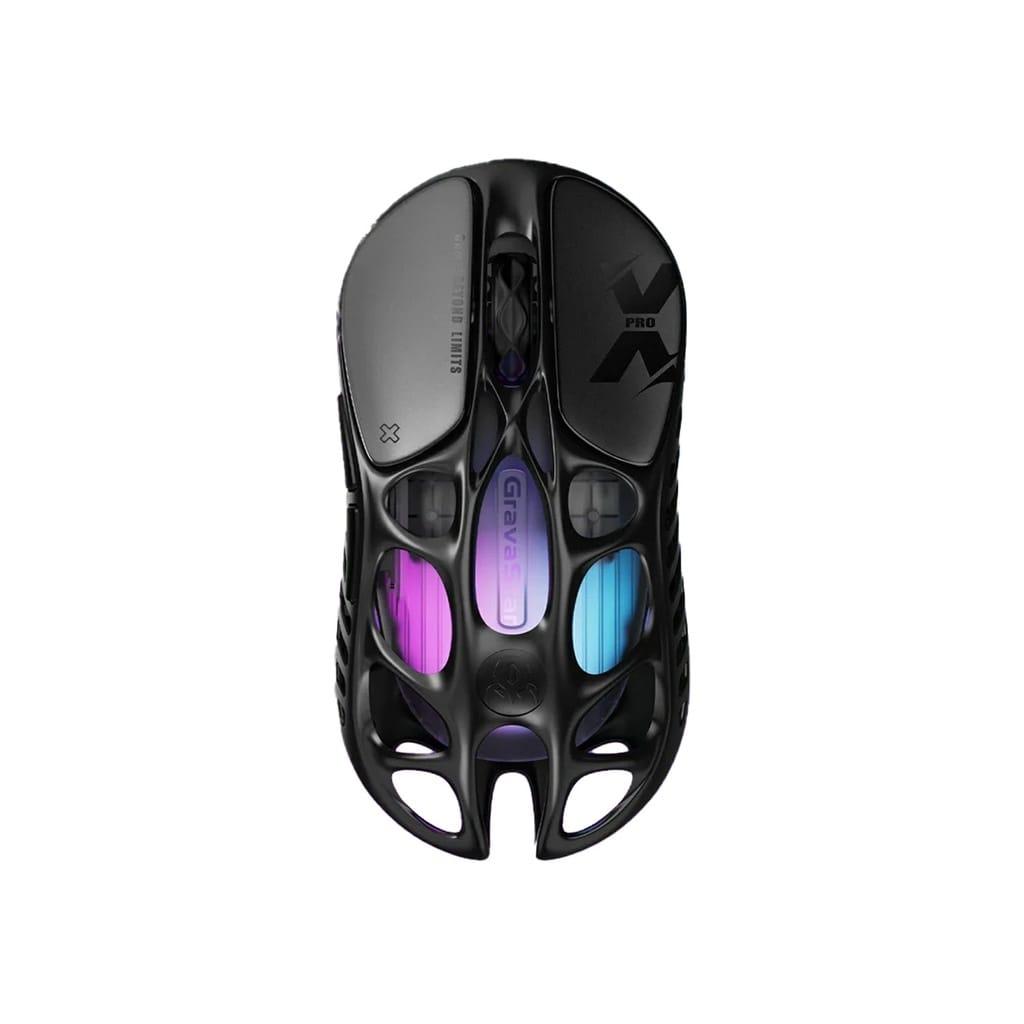 Gravastar Mercury X Pro Magnesium Alloy Frame Wireless/Bluetooth/Wired Gaming Mouse – Galaxy Black