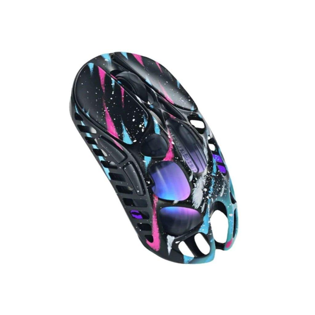 Gravastar Mercury X Pro Magnesium Alloy Frame Wireless/Bluetooth/Wired Gaming Mouse – Neon Graffiti