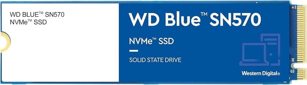 Western Digital 1TB WD Blue SN570 NVMe Internal Solid State Drive SSD – Gen3 x4 PCIe 8Gb/s, M.2 2280, Up to 3,500 MB/s
