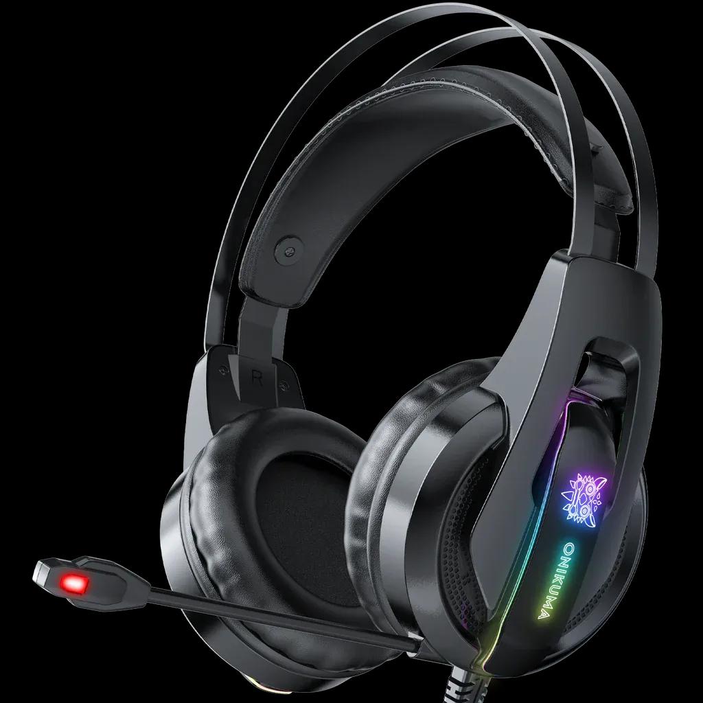 ONIKUMA K16 Casque PC Stereo Gaming Headphones with LED Lights
