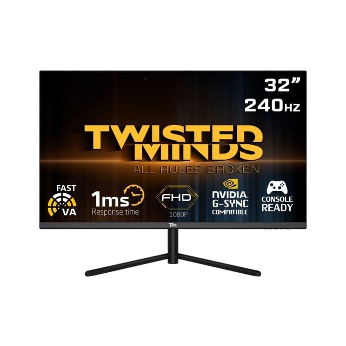 Twisted Minds 32” Fast VA Panel 240Hz 1ms FHD HDMI 2.1 HDR Gaming Monitor (PS5 Compatible)