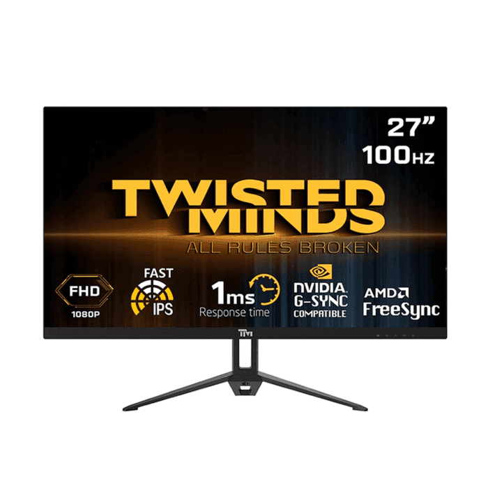 Twisted Minds 27” IPS Panel 100Hz 1ms FHD Gaming Monitor With AMD FreeSync