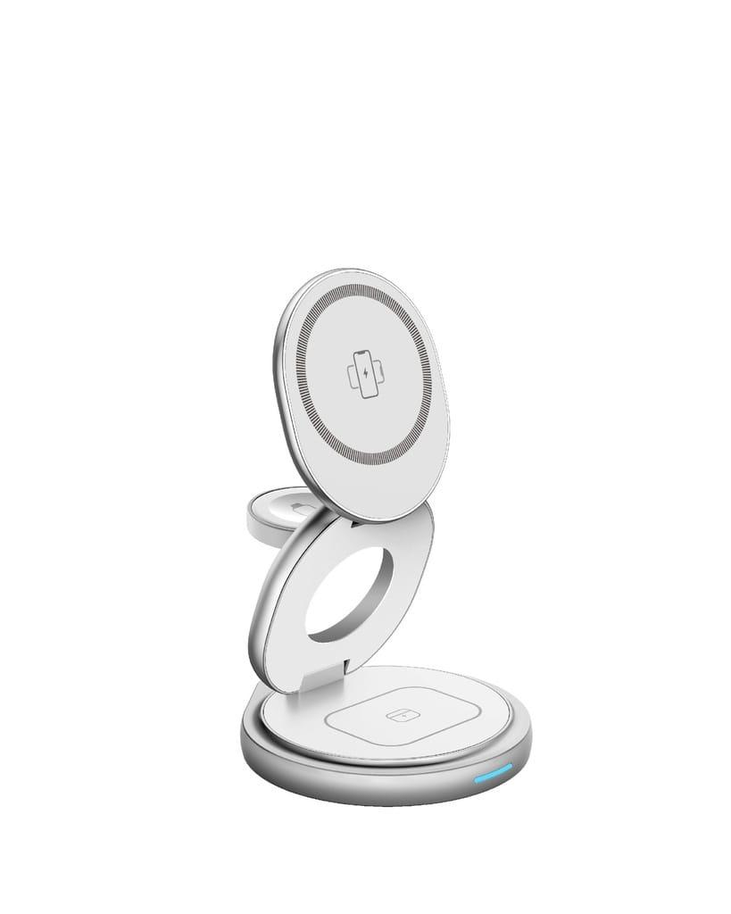Wireless Charging 3 in 1 360° Rotation Magnetic Station – W27