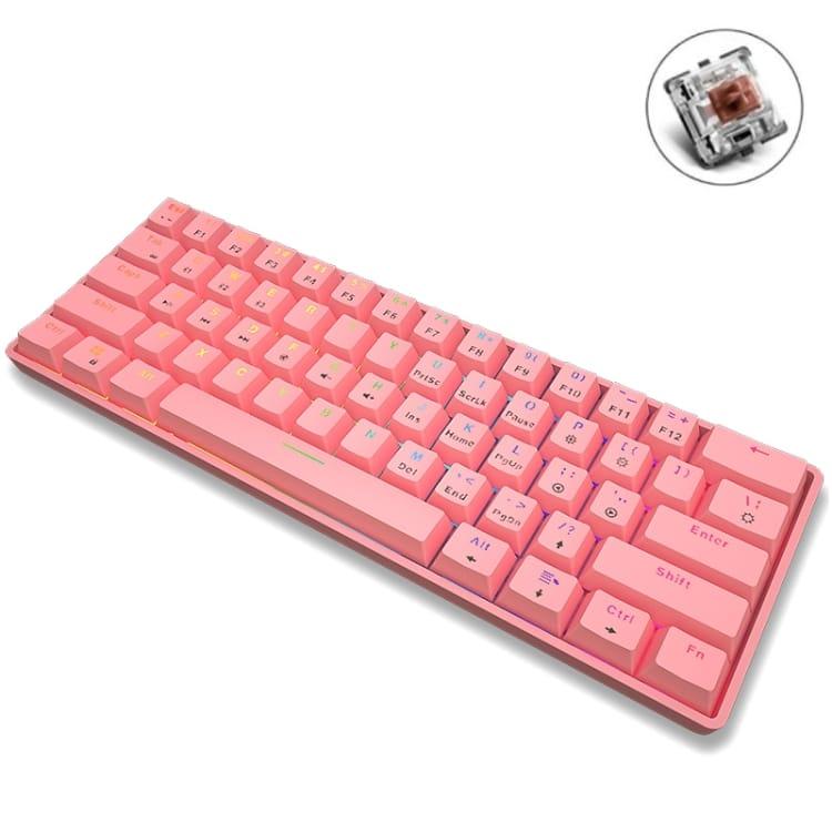 Leaven K28 – RGB Mechanical Gaming Keyboard – Pink – Blue Switch