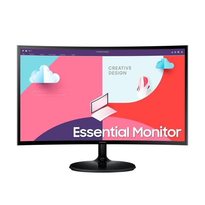 Samsung S3 S24C360EAM 24″ VA 75Hz 4ms (GTG) FHD Essential 1800R Curved Monitor With AMD FreeSync