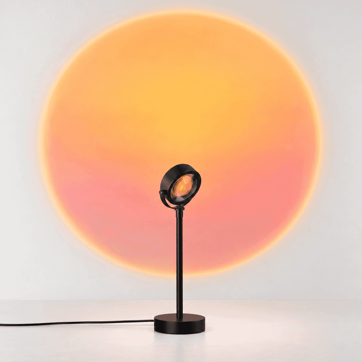 Sunset Lamp Projector, 180 Degree Rotation Sunset Projection Light Led Night Light Floor Lamp with USB Port