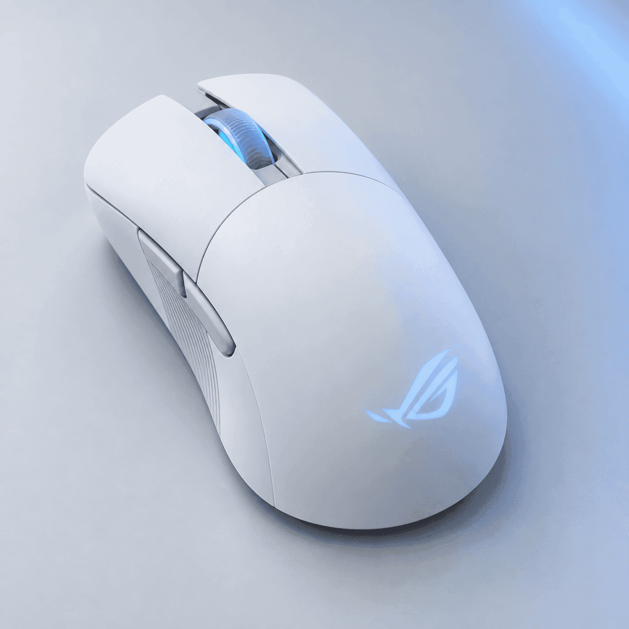 ASUS ROG Keris AimPoint Wireless Gaming Mouse, 2.4GHz & BT, 36000 dpi, AimPoint Optical Sensor, 5 Prog Buttons with Shortcuts, 650 IPS Max Speed, Up to 119H Battery – White | 90MP02V0-BMUA10