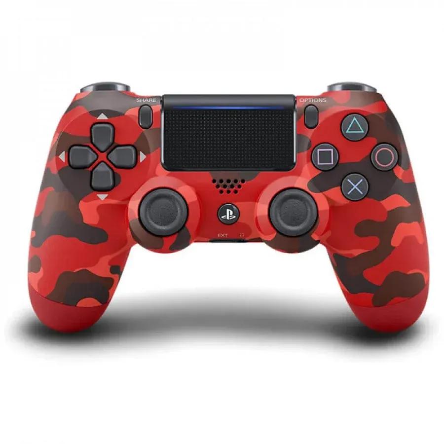 يد تحكم PS4 DualShock 4 – مموه أحمر